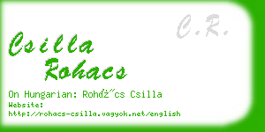 csilla rohacs business card